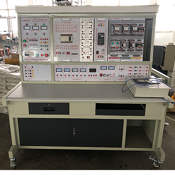 PLC、变频器、触摸屏综合尝试台(图1) PLC、变频器、触摸屏综合尝试台,冲压机模尝试台